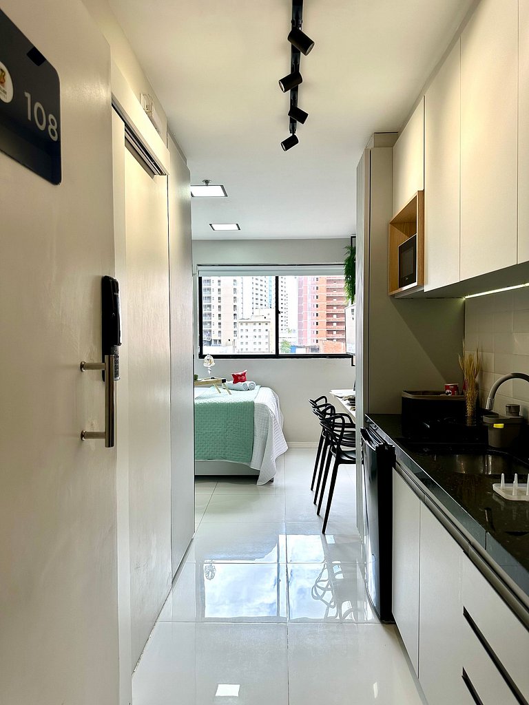 (108) Studio moderno - Perto da Praia