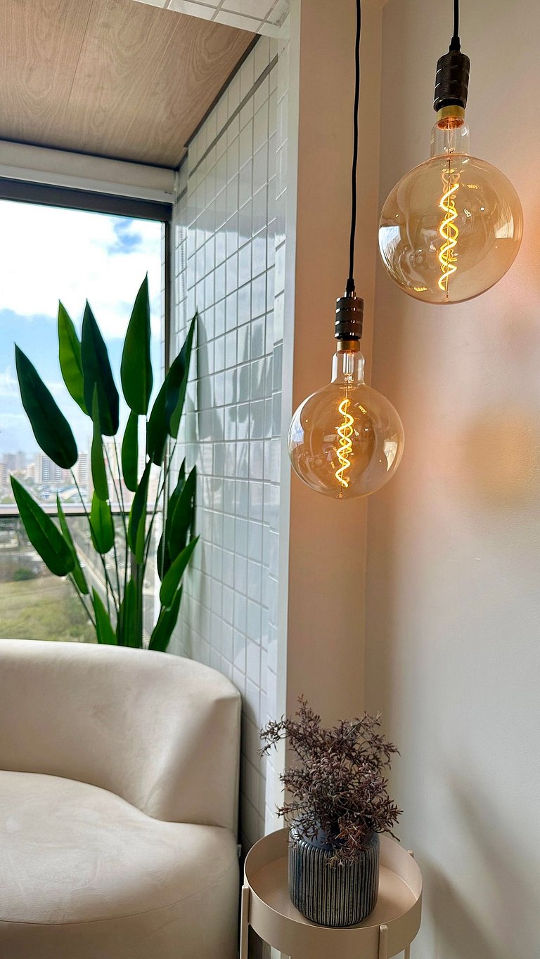 (1305) Studio moderno e aconchegante no Calhau