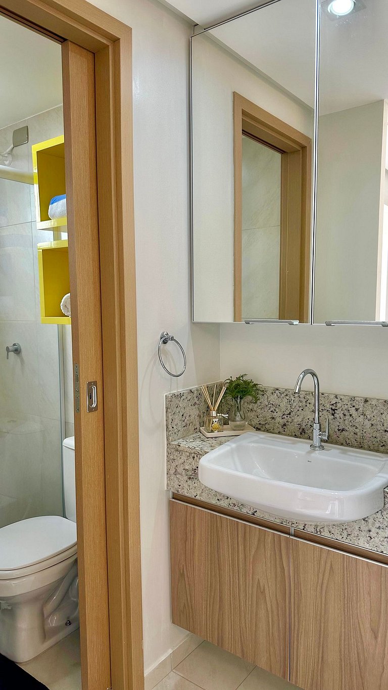 (1305) Studio moderno e aconchegante no Calhau