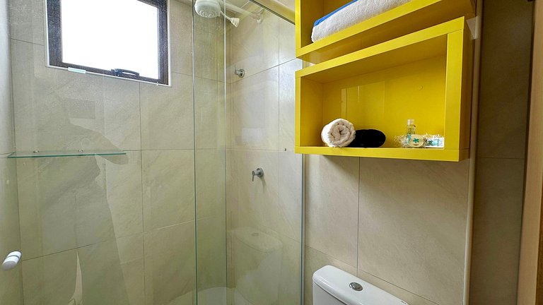 (1305) Studio moderno e aconchegante no Calhau