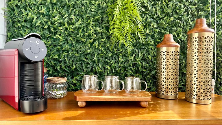 (1305) Studio moderno e aconchegante no Calhau