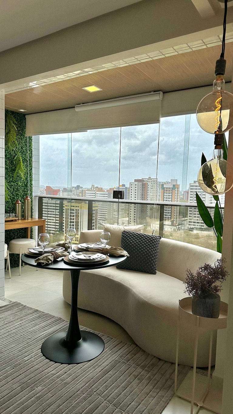 (1305) Studio moderno e aconchegante no Calhau