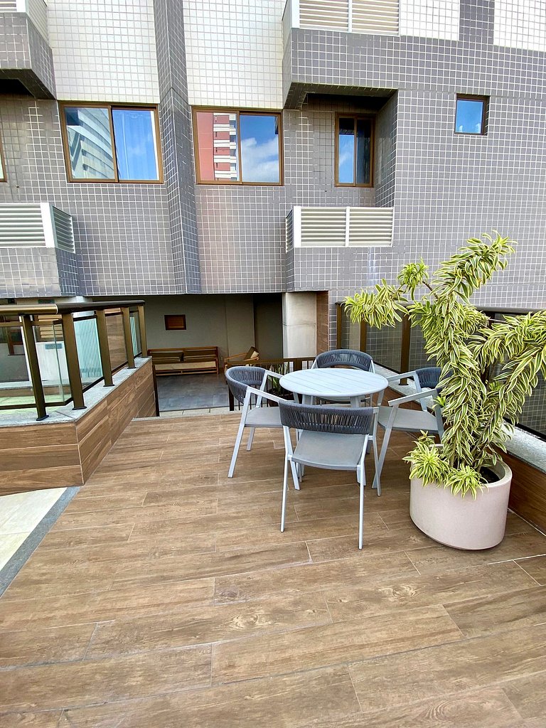 (1305) Studio moderno e aconchegante no Calhau