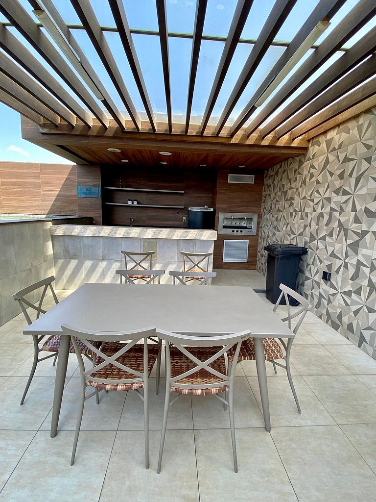(1305) Studio moderno e aconchegante no Calhau