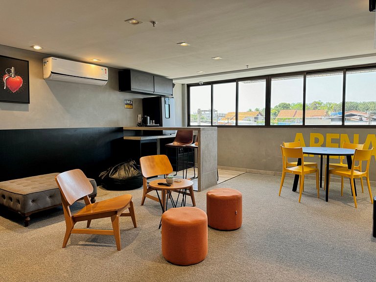 (1305) Studio moderno e aconchegante no Calhau