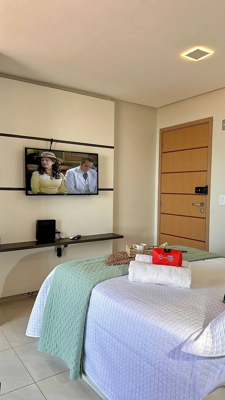 (1406) Studio Elegante com Vista Mar