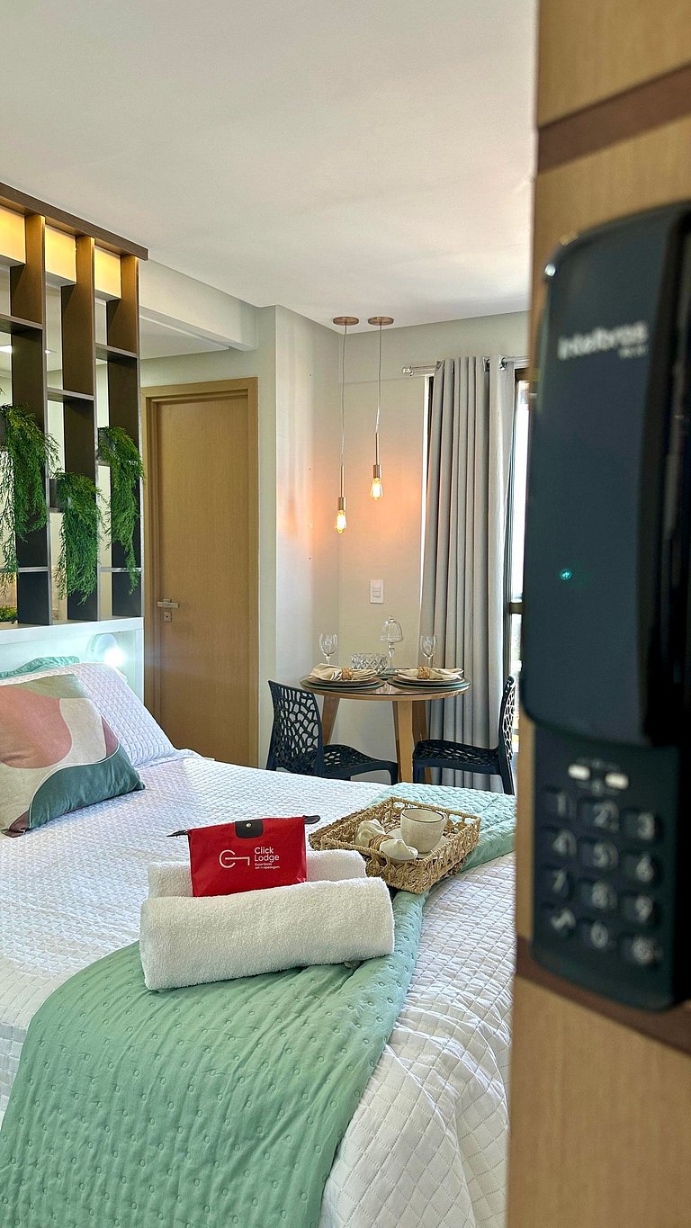 (1406) Studio Elegante com Vista Mar