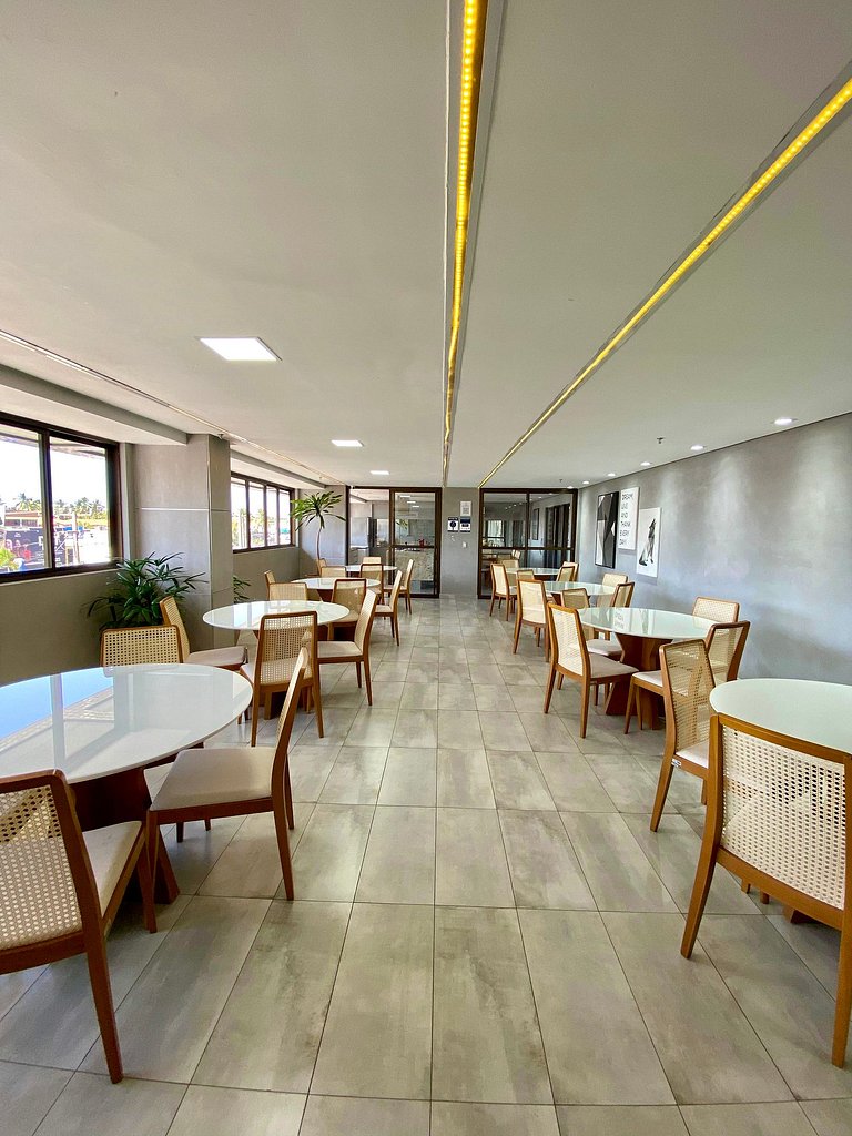 (1406) Studio Elegante com Vista Mar