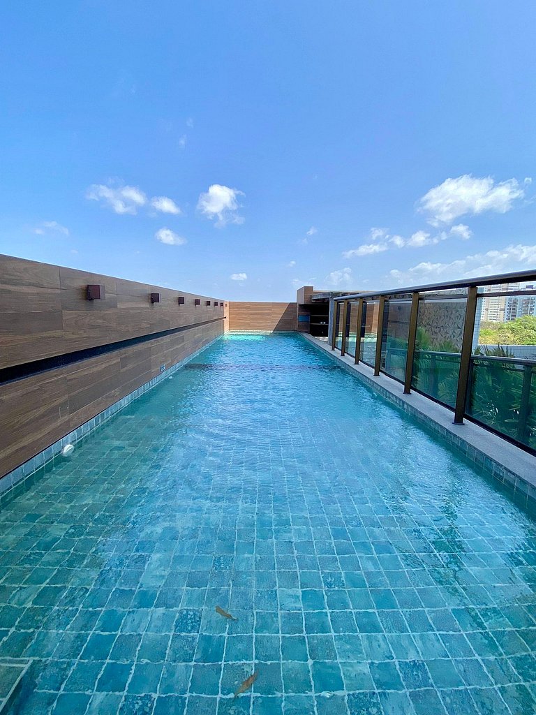 (1406) Studio Elegante com Vista Mar