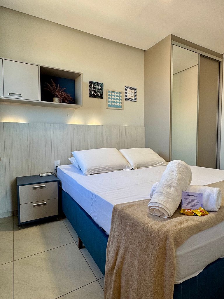 (1209) Studio com Vista Panorâmica para o Mar