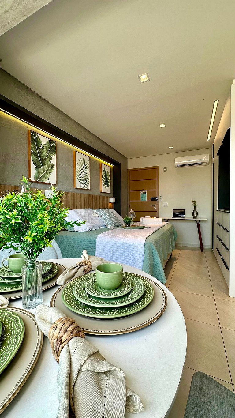 (106) Studio Inesquecível em espaço Moderno