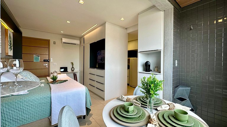 (106) Studio Inesquecível em espaço Moderno