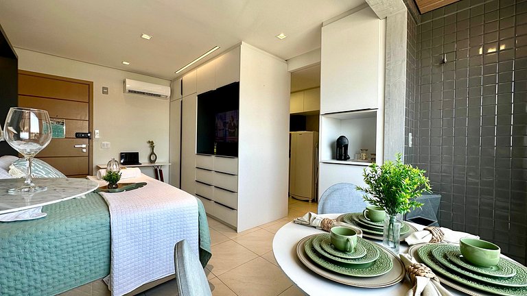 (106) Studio Inesquecível em espaço Moderno