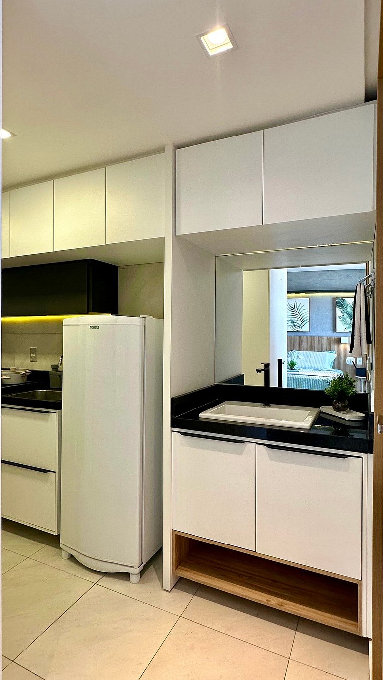 (106) Studio Inesquecível em espaço Moderno